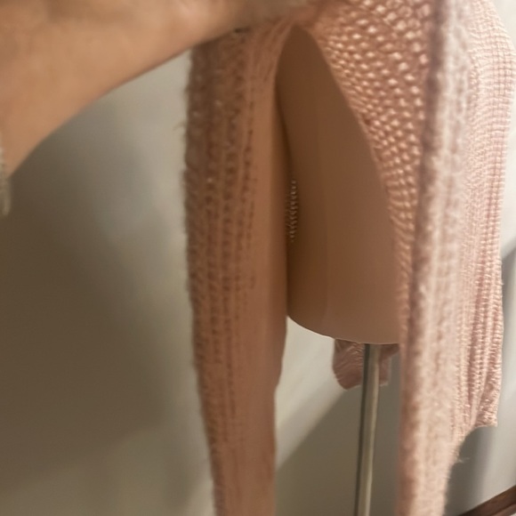 STEVE MADDEN women’s blush pink turtleneck sweater poncho open arms OSFit most - Picture 6 of 13